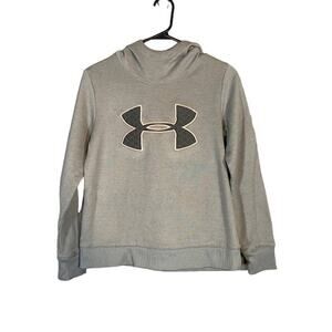 Under Armour Gray Logo Sweatshirt Women XS Loose Fit Casual Comfortable Pullover